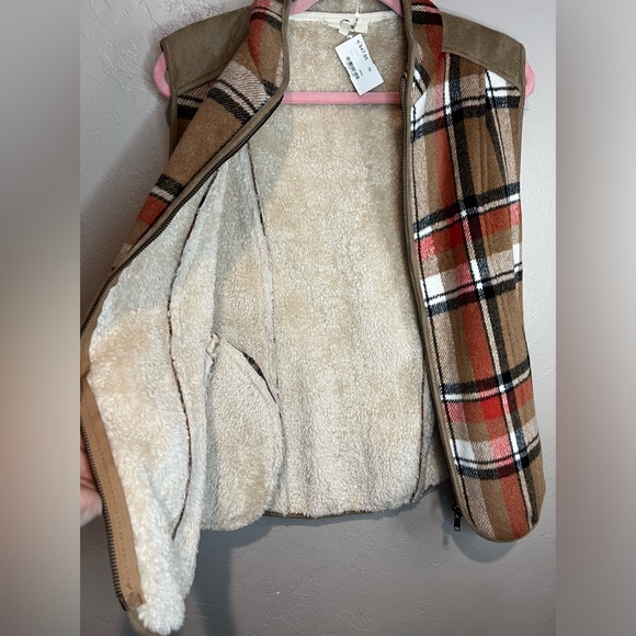 NWT Entro Plaid Vest Size Medium - Picture 5 of 6